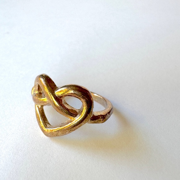Heart Knot Ring Sz 5 Promise Love Jewelry - Picture 8 of 9